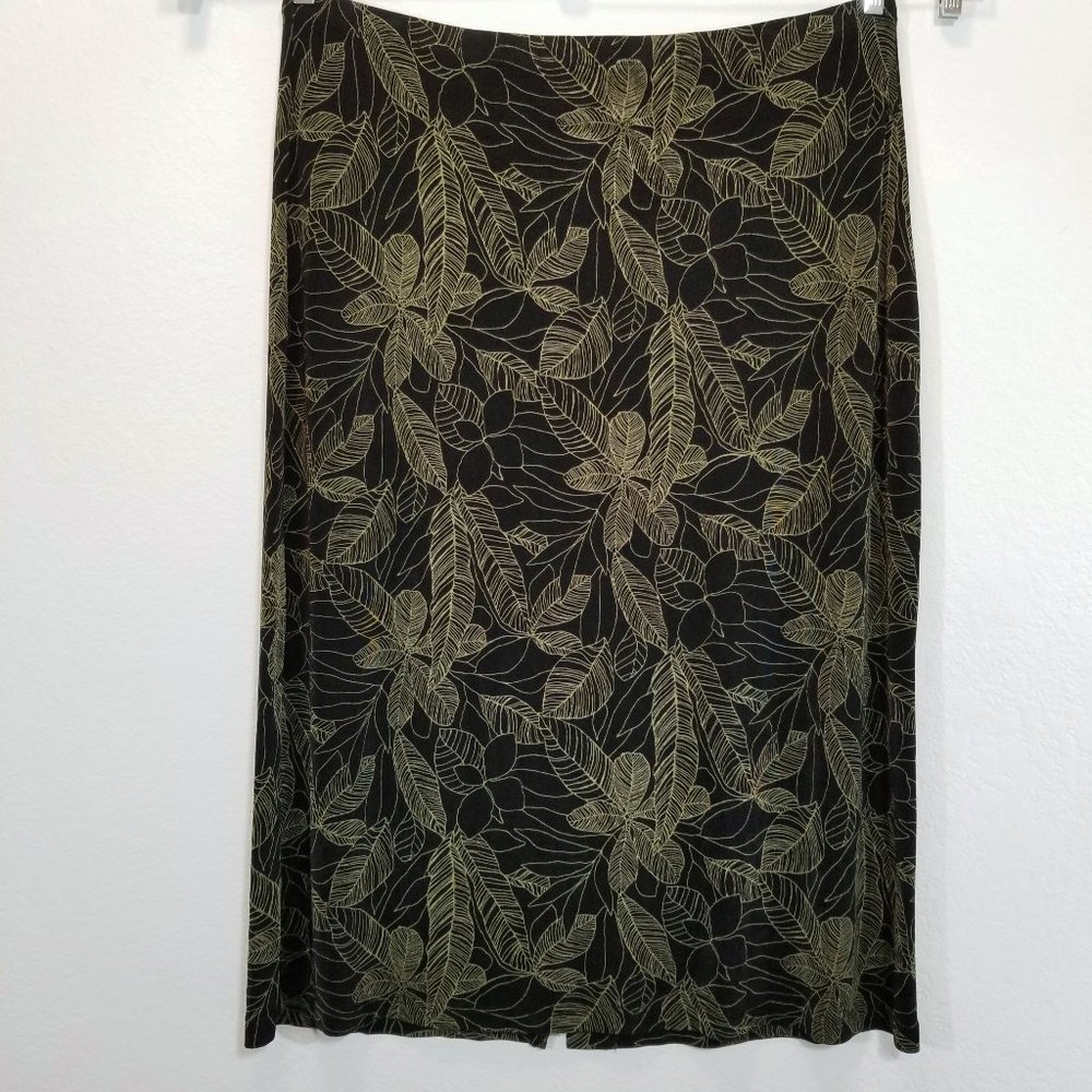 LINDEN HILL Womens Stretch Long Skirt